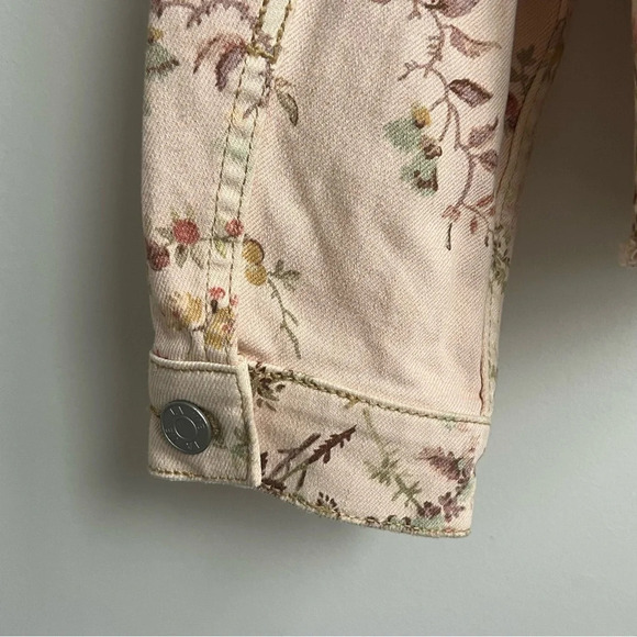 La Vie Rebecca Taylor Belle Bouquet Jean Denim Jacket Floral Size Small - Picture 13 of 16